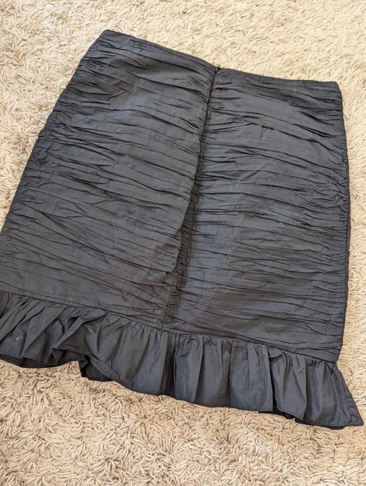 Minissaia drapeado e folho