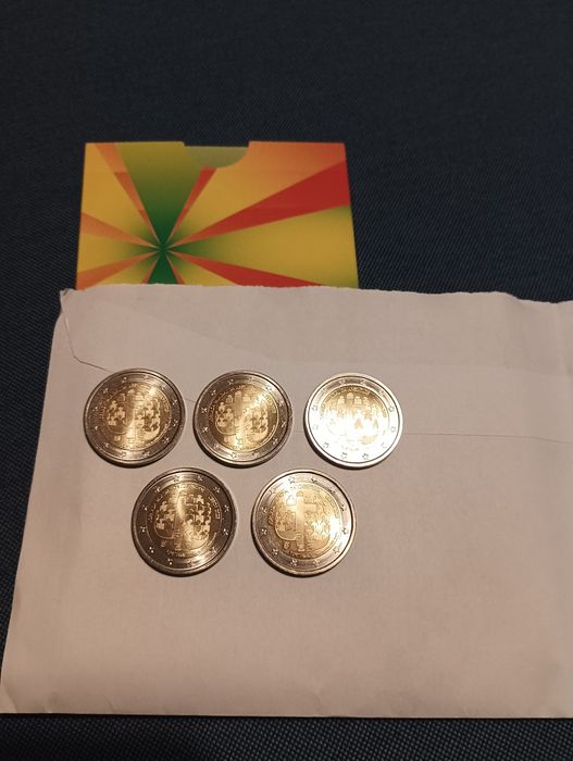 Lote 5x moedas JMJ 2023