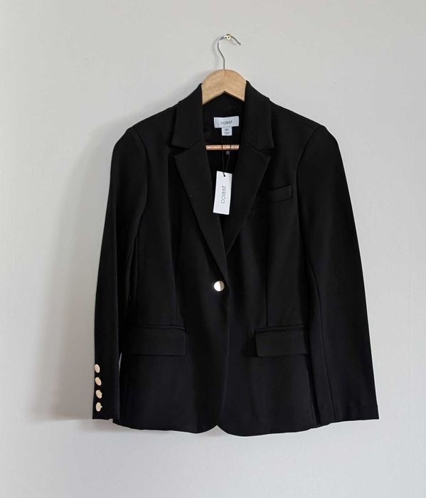 Czarna elegancka marynarka Coast S [36]