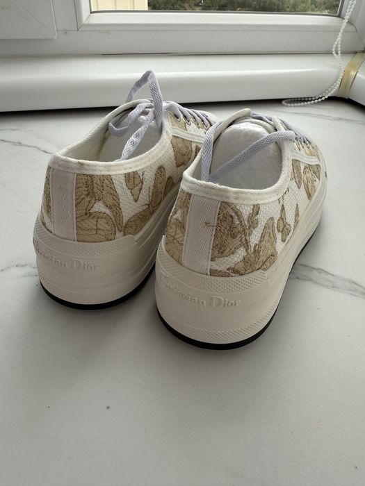 Кеди Christian Dior 38 (24 см) з золотою вишивкою