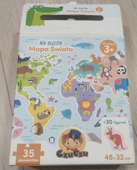Puzzle CzuCzu Mapa świata 3+