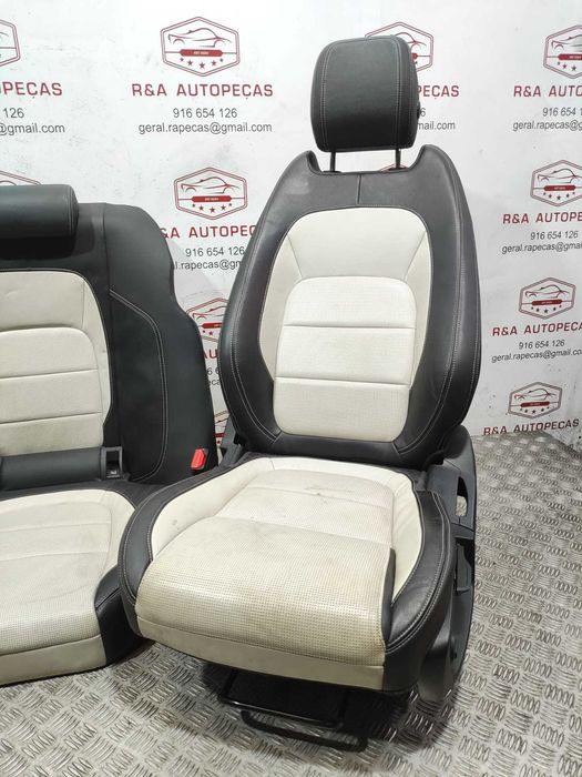 Conjunto Bancos Pele Perfurada R-Sport Elétricos Aquecidos Jaguar XF II X260 2015 a 2020 Original