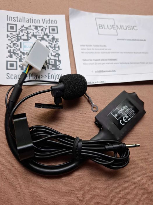 Bluetooth аудио адаптер с микрофоном для автомобіля bluemusic bm-hf