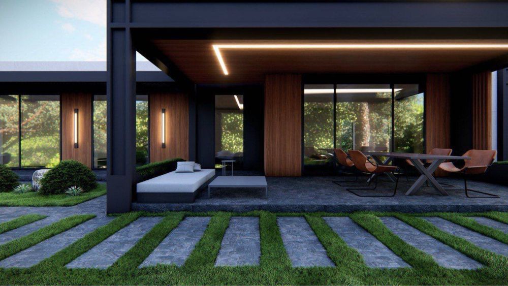 Будинок у КМ «Золоче», сучасний із плоским дахом, с. Вишеньки, 2025 р