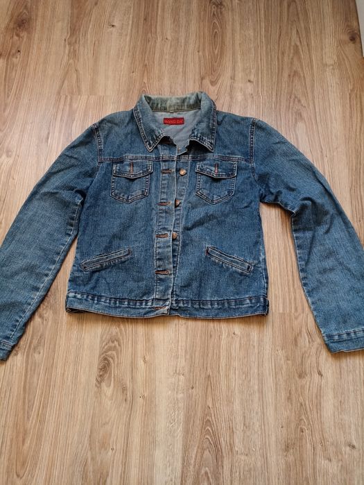 Kurtka jeans z brokatem r L