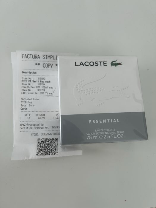 Perfume novo da Lacoste