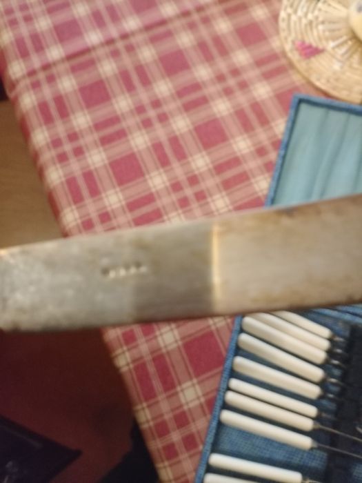 Conjunto talheres de peixe banhado a prata