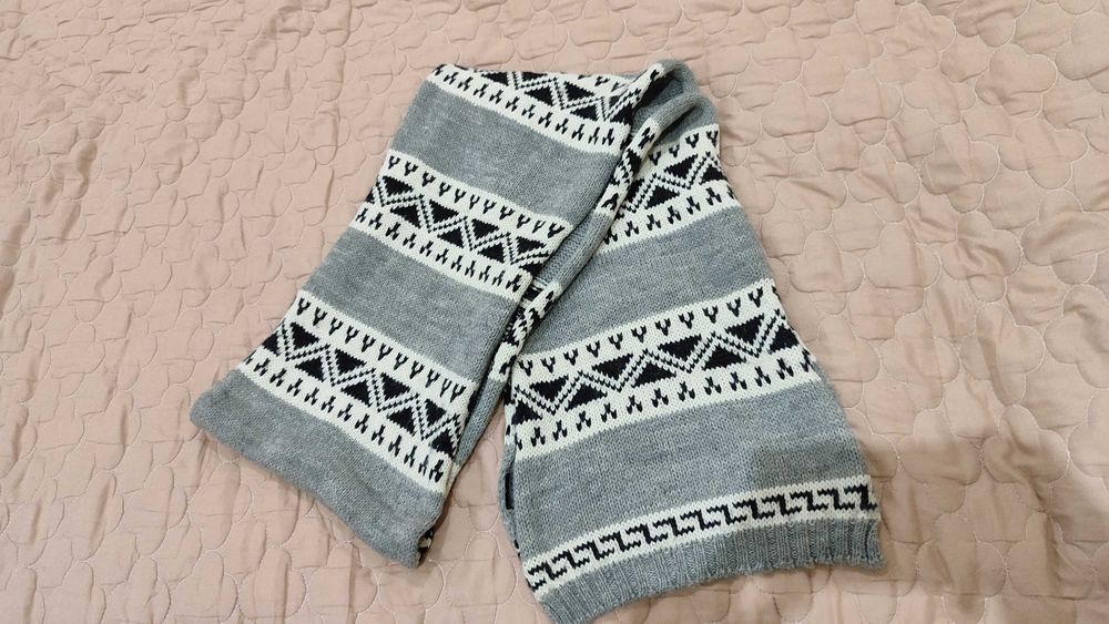 Шарф вовняний довгий