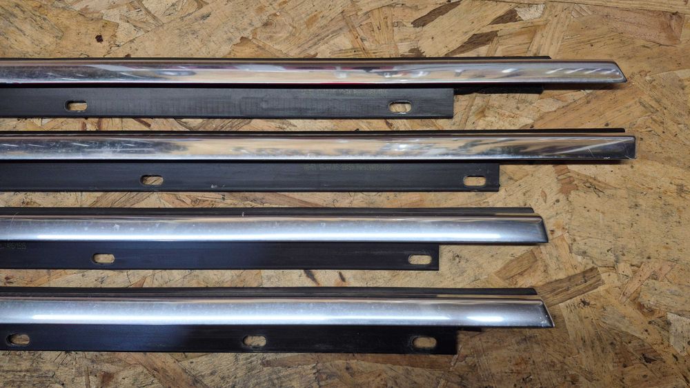 AUDI A4 B6-B7 (8E) Friso-Raspador Vidro CROMADOS originais COMO NOVOS