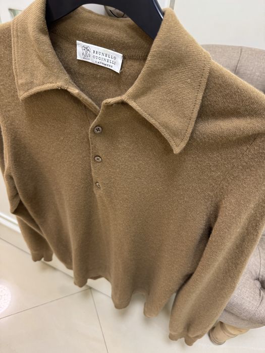 Чоловічий светр -поло Brunello cucinelli .