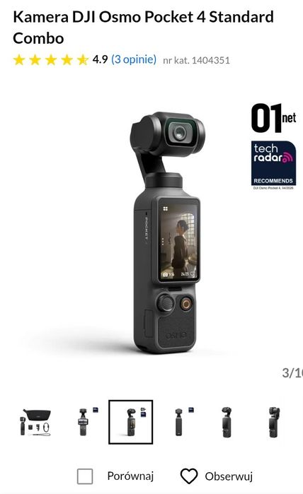 Kamera DJI osmo pocket 4 standard