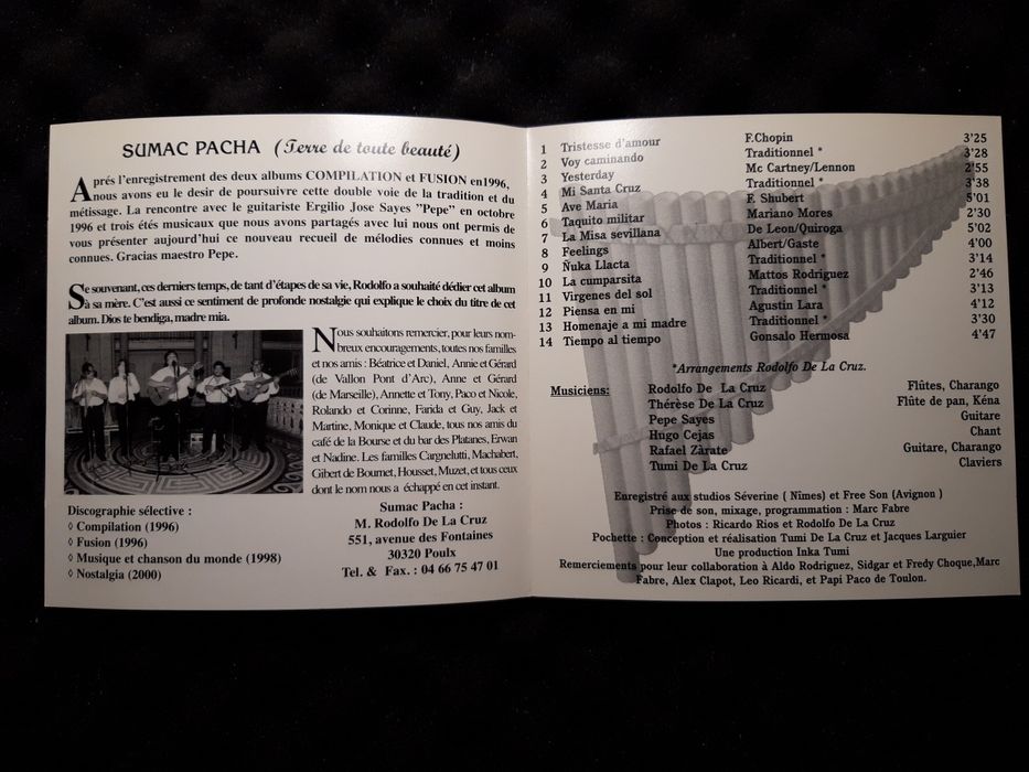 Sumac Pacha - Nostalgia (CD, 2000)