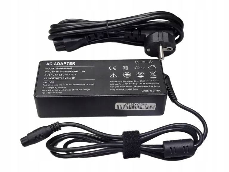 ładowarka zasilacz dc 19.5v 4.62a sk90b195462 + 16 końcówek