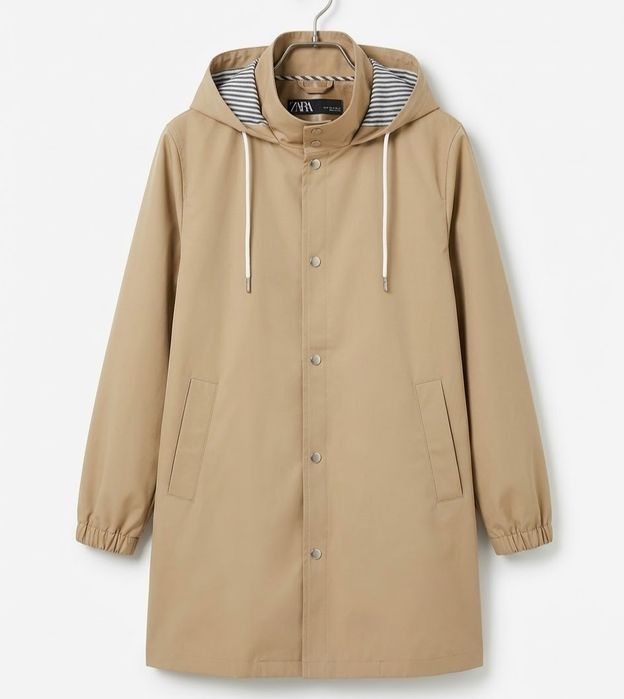 Trencz płaszczyk parka Zara r. 38 M marynarski styl