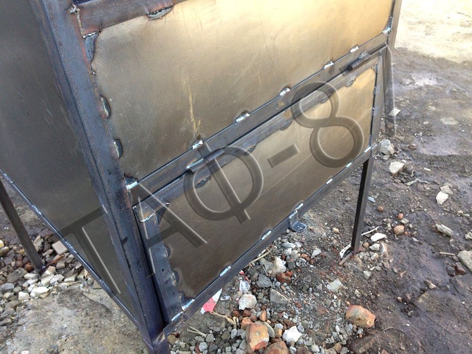 Контейнер для збирання скла, сміттєвий бак для скла 0,86 м³