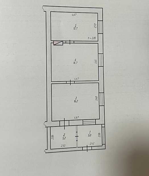 Продається 2 кімнатна квартира р -н Черьомушки без ремонта