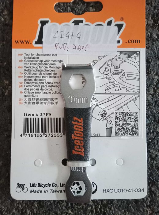 Chave para aperto de parafusos de pedaleiro