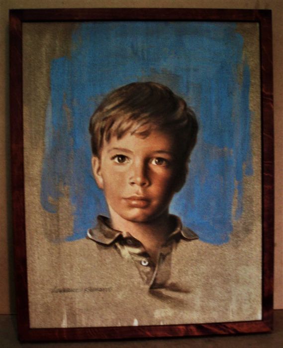 Quadro com pintura original de Lawrence Klonaris
