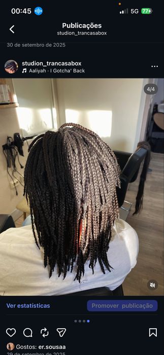 Tranças /braid box/ Rastas
