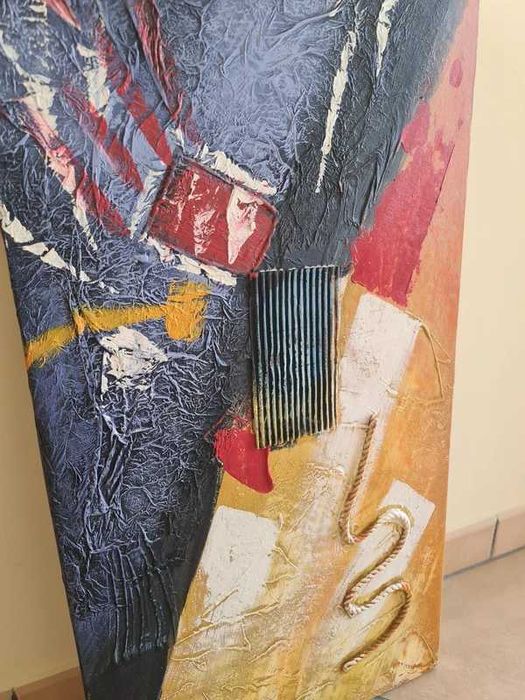 Moldura Tela Quadro Pintura Parede Decorativa - 100x40cm Paint Frame