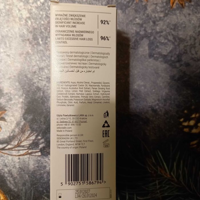 Seboradin forte anti hair loss serum do skóry głowy