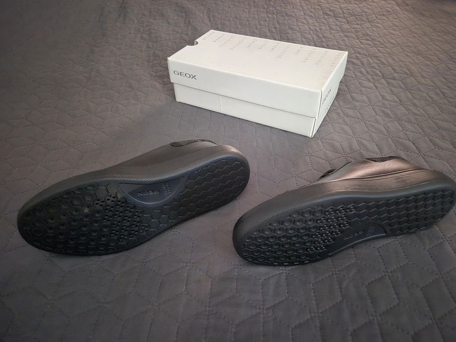 Sapatilhas GEOX em couro Deivem Preto