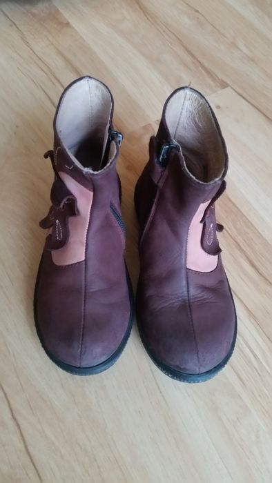 Kozaczki dziewczęce roz. 26, kozaki - skóra naturalna