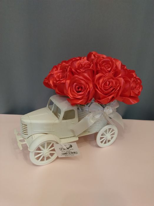 Flower box z różyczkami