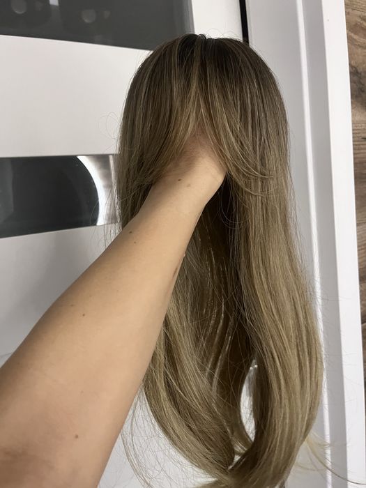 Topper ciemny blond z odrostem 55 cm
