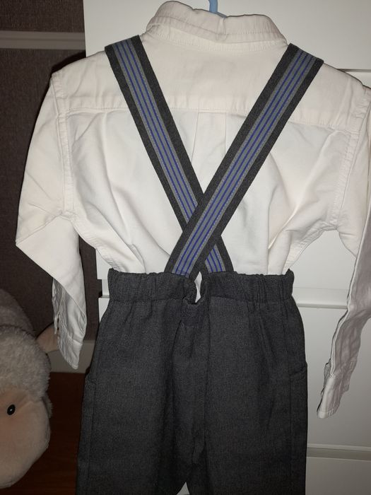 Calções/ jardineiras - verde ervilha