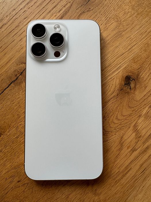 iPhone 15 Pro Max 256GB Biały Tytan | 83% | Stan idealny | Pełny zestaw | Dodatki