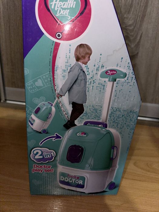 Набор доктора лiкаря 2в1 чемодан на колёсах