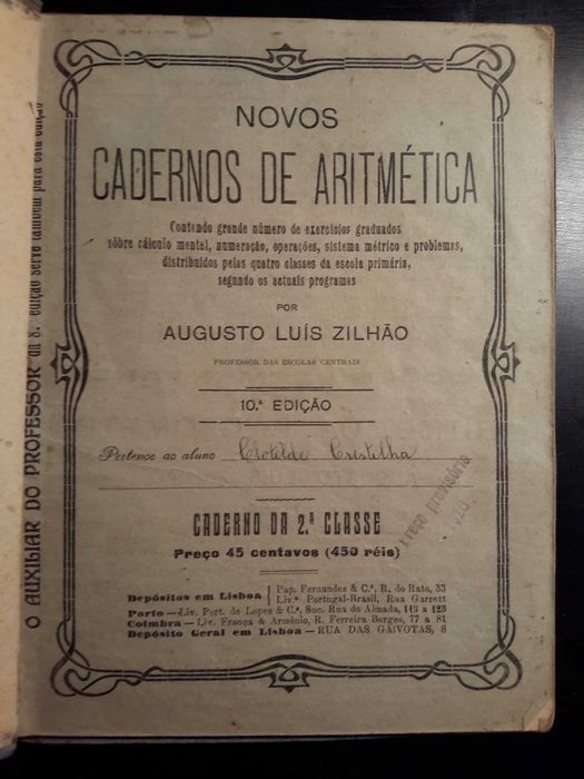 Augusto Luiz Zilhão - Novos Cadernos de Aritmética