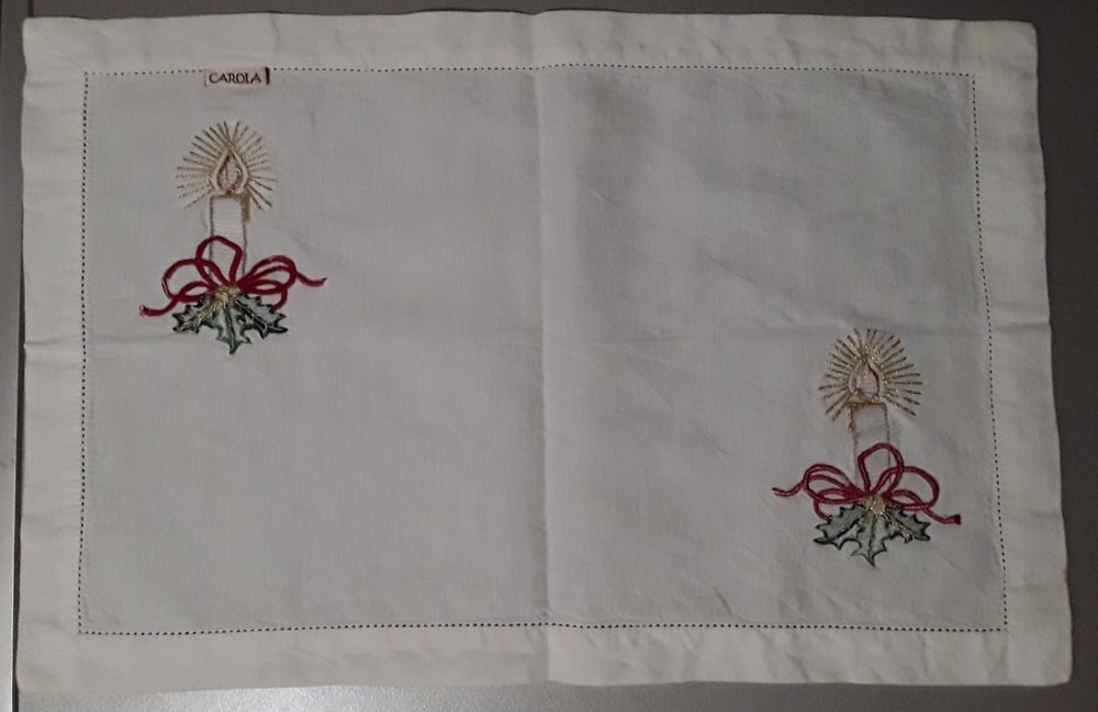 Pano para tabuleiro ou individual de Natal