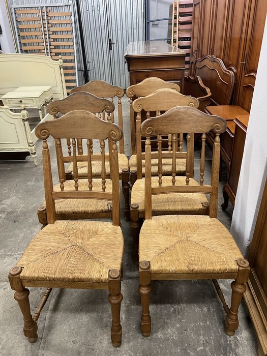 Dębowy stół z 6 krzesłami/lite drewno/Raty