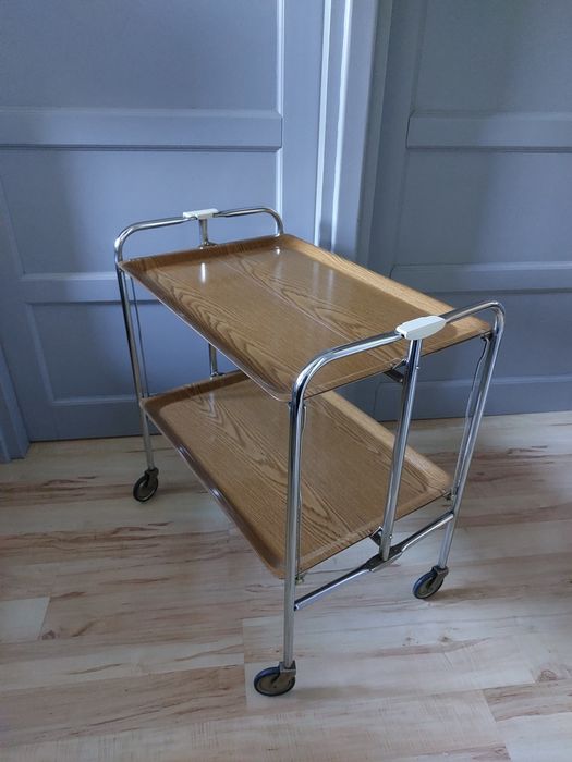 barek / wózek barowy składany proj. lata 70-te  vintage