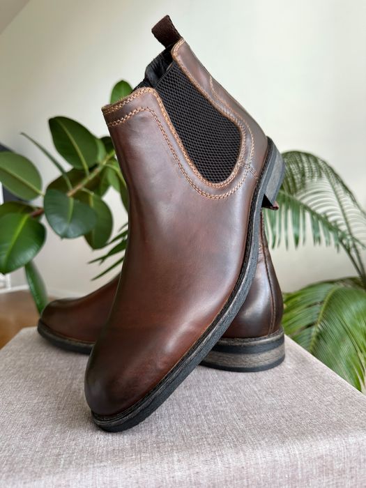 Шкіряні брендові челсі британія Мужские брендовые кожаные челси