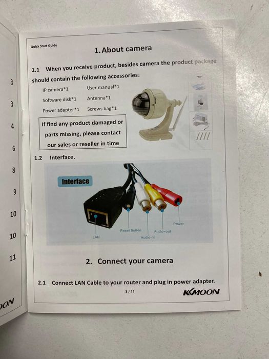 Câmera de Vigilância - Qualidade HD 720P e Auto-foco, via Wireless