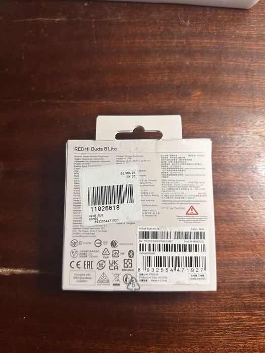 Redmi Buds 8 Lite – NOVOS – 20€