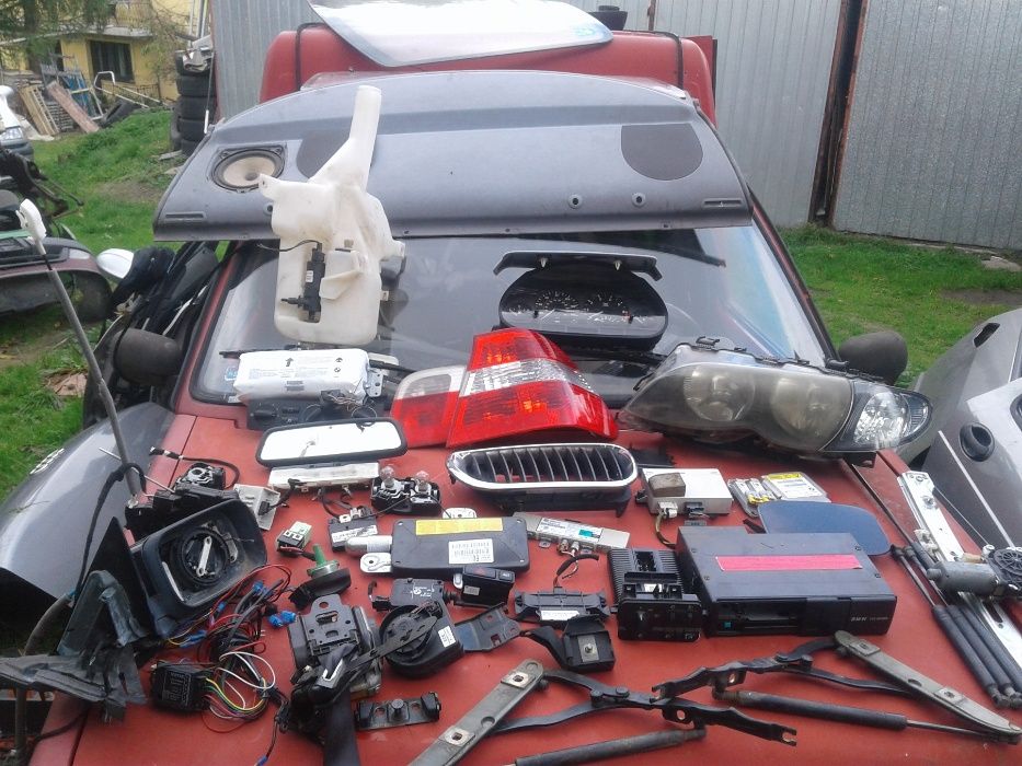 BMW 3 E46 SEDAN LCI LIFT Drzwi Szyba Zerzak Tył Ślizgi Próg Klamka SII