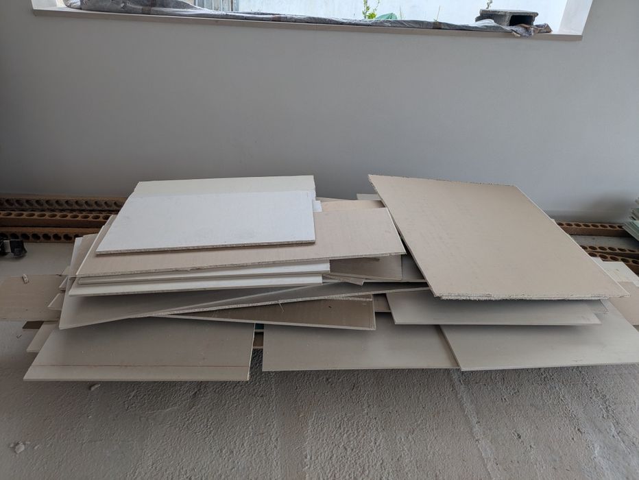 Placas Pladur restantes