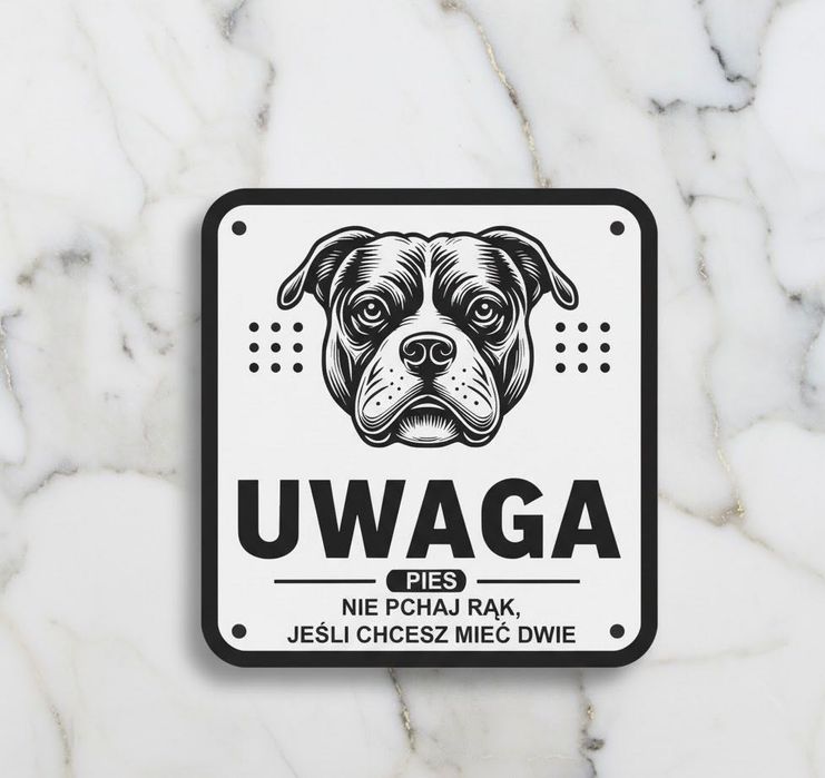 Tabliczka uwaga pies