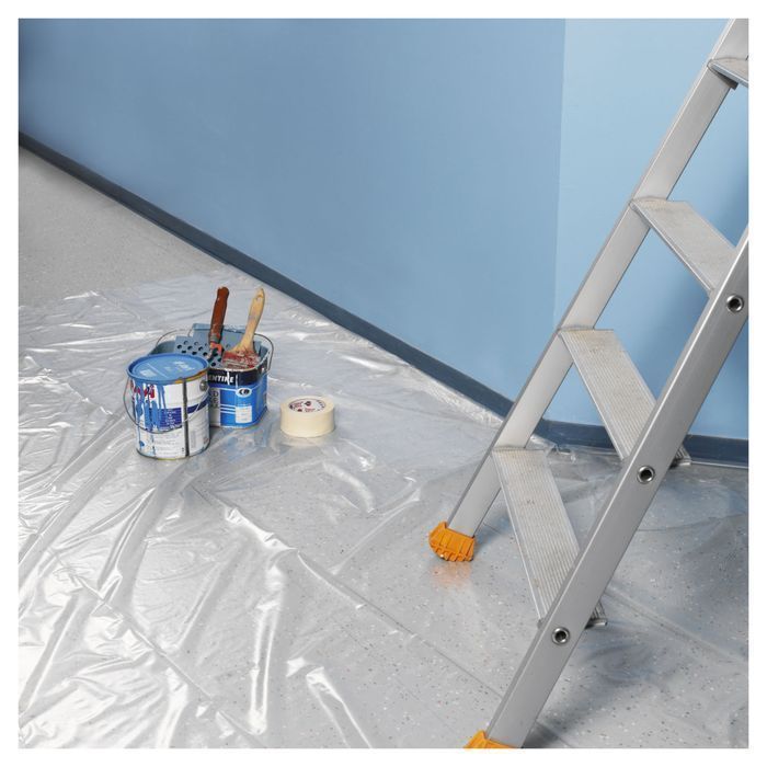 Folia malarska 6x4 m GRUBA OCHRONNA 0.08 mm (80 mikron) budowlana