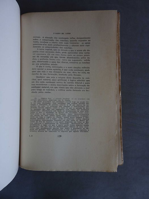 Livro Anibal Mattos - O Sábio Dr. Lund e Pré-história Brasileira 1935