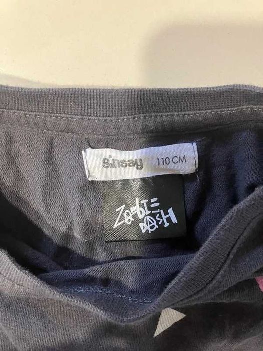 T-shirt Sinsay szary potworki 110 cm krótki rękaw