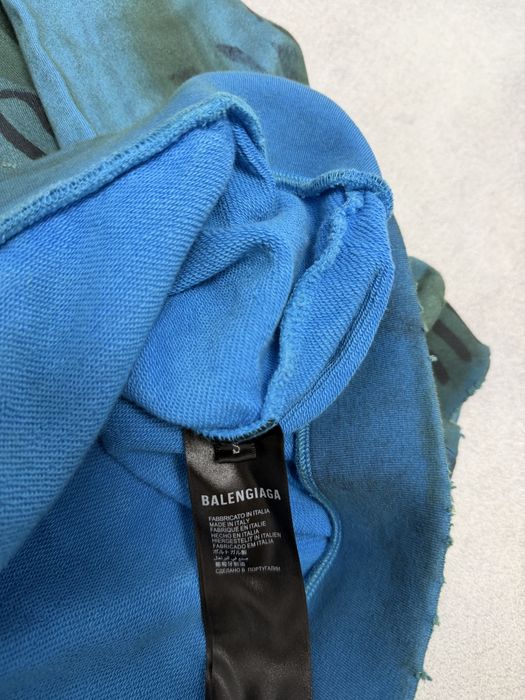 зип худи Balenciaga Skater zip up blue M L vetements rick owens