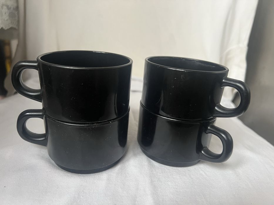 Кофейный  набор чашки черные