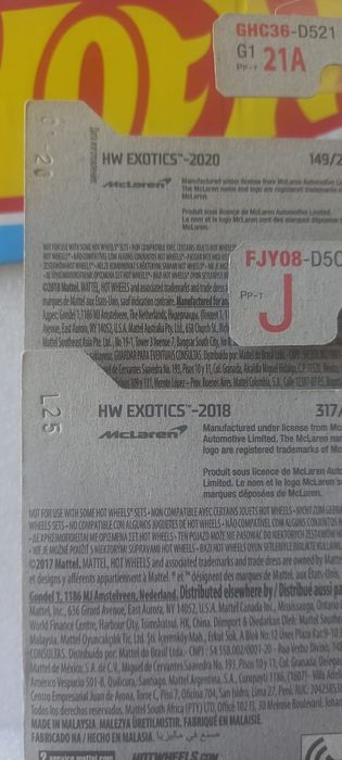 Conjunto 2 Mclaren P1 Hot Wheels