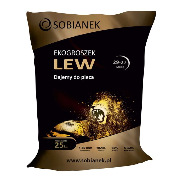 Węgiel groszek Sobianek Lew 27-29 MJ/kg