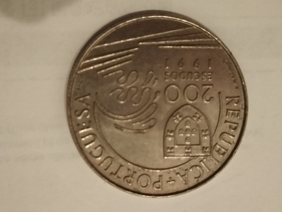 Moeda de 200 Escudos - Colombo e Portugal